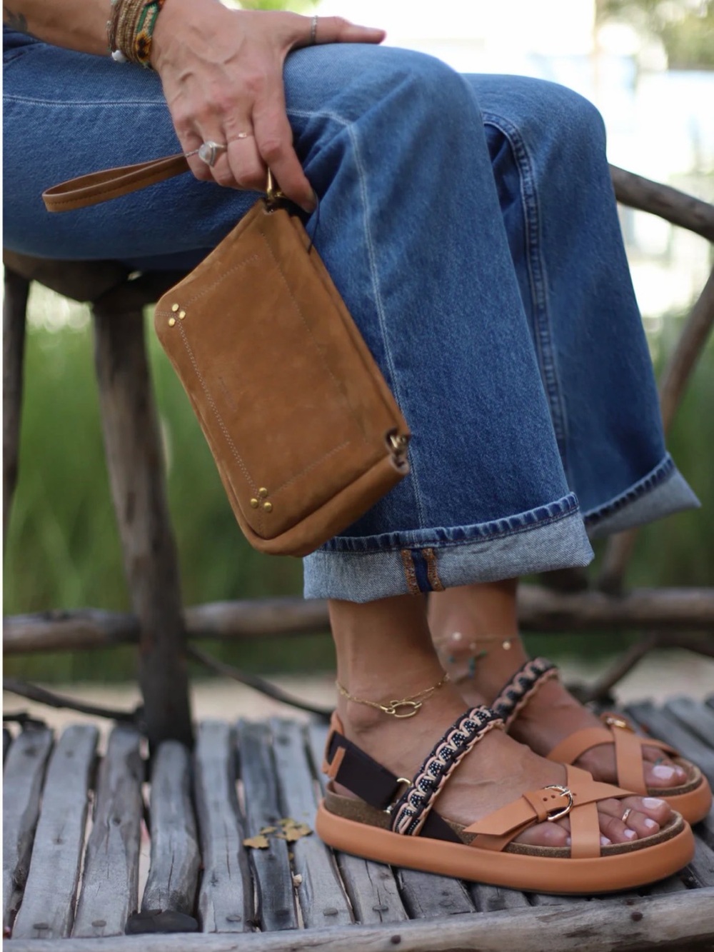 Ulla johnson lilou macrame sandal pecan brown - Picture 3 of 6
